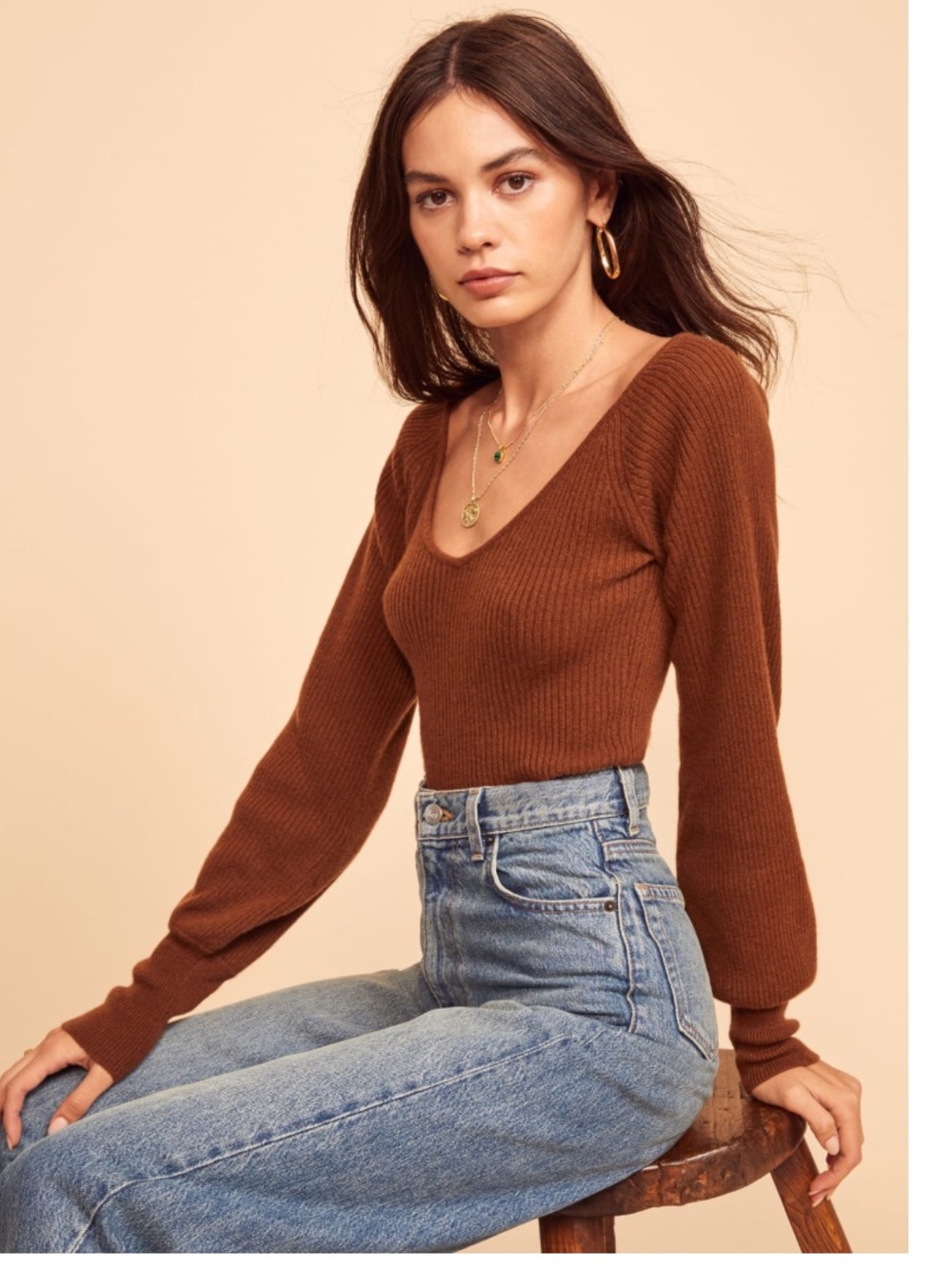 Reformation Hart Cashmere Sweater
